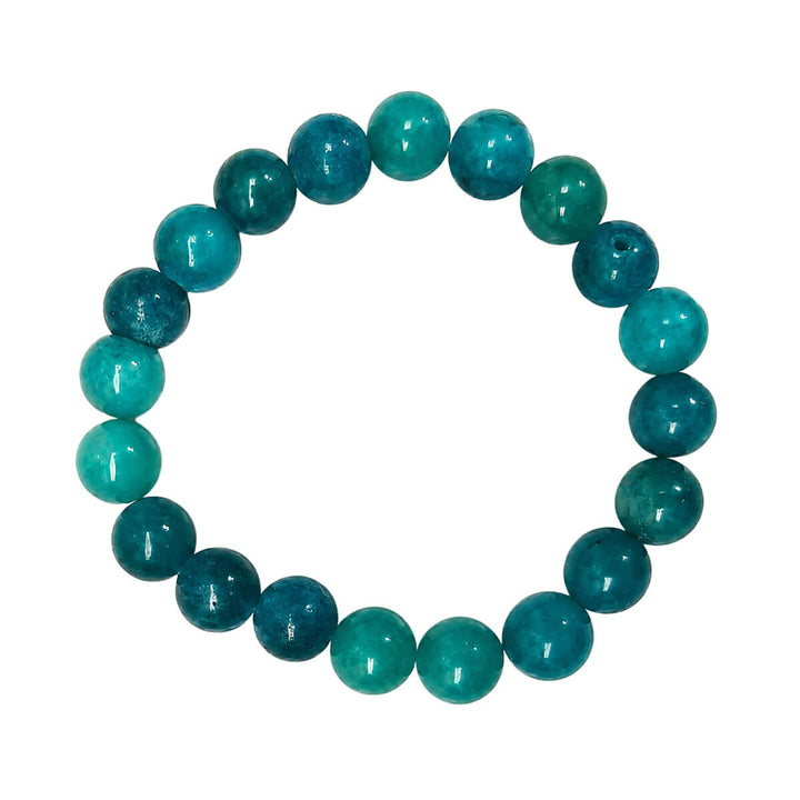Elastiskt armband med stenpärlor, 10 mm