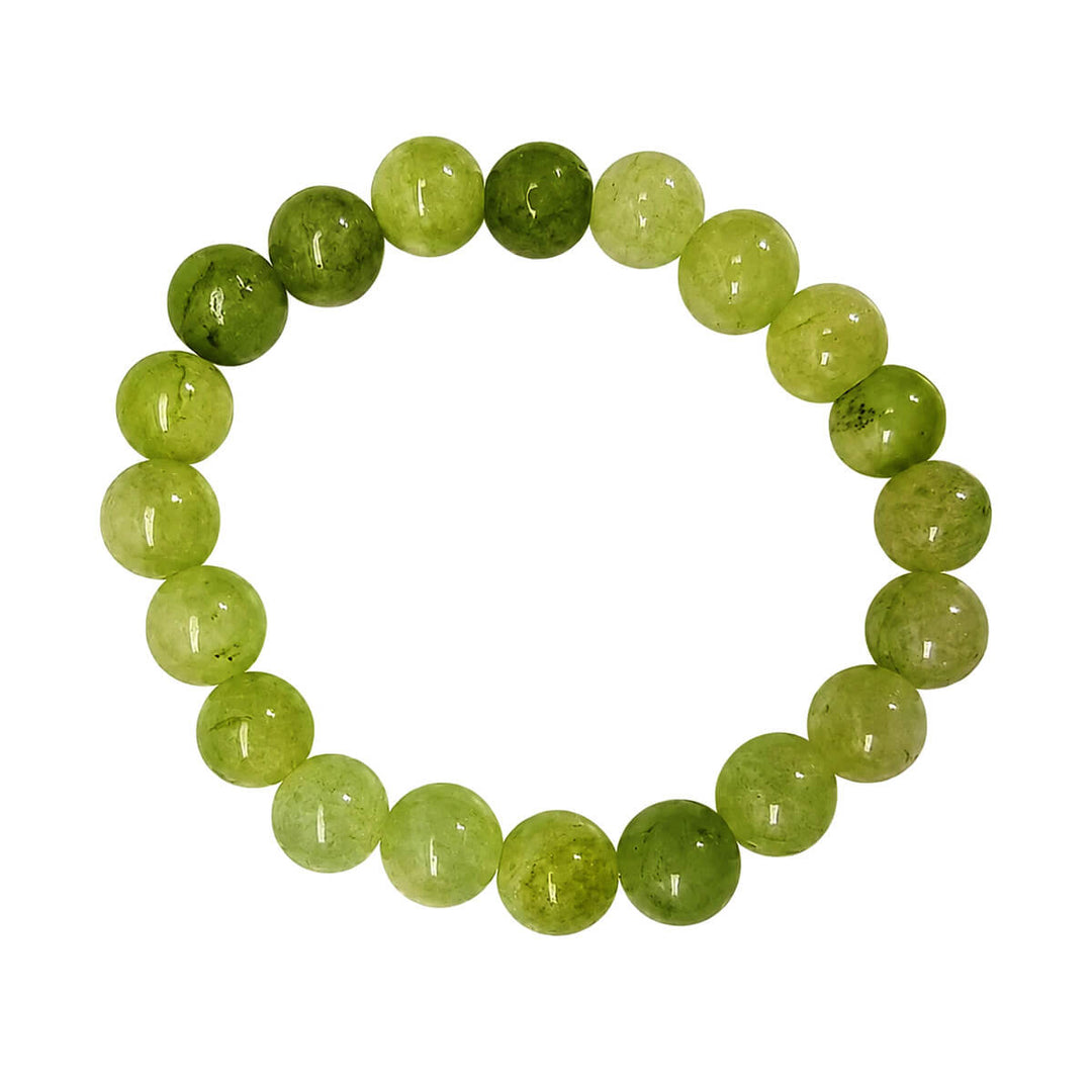 Elastiskt armband med stenpärlor, 10 mm