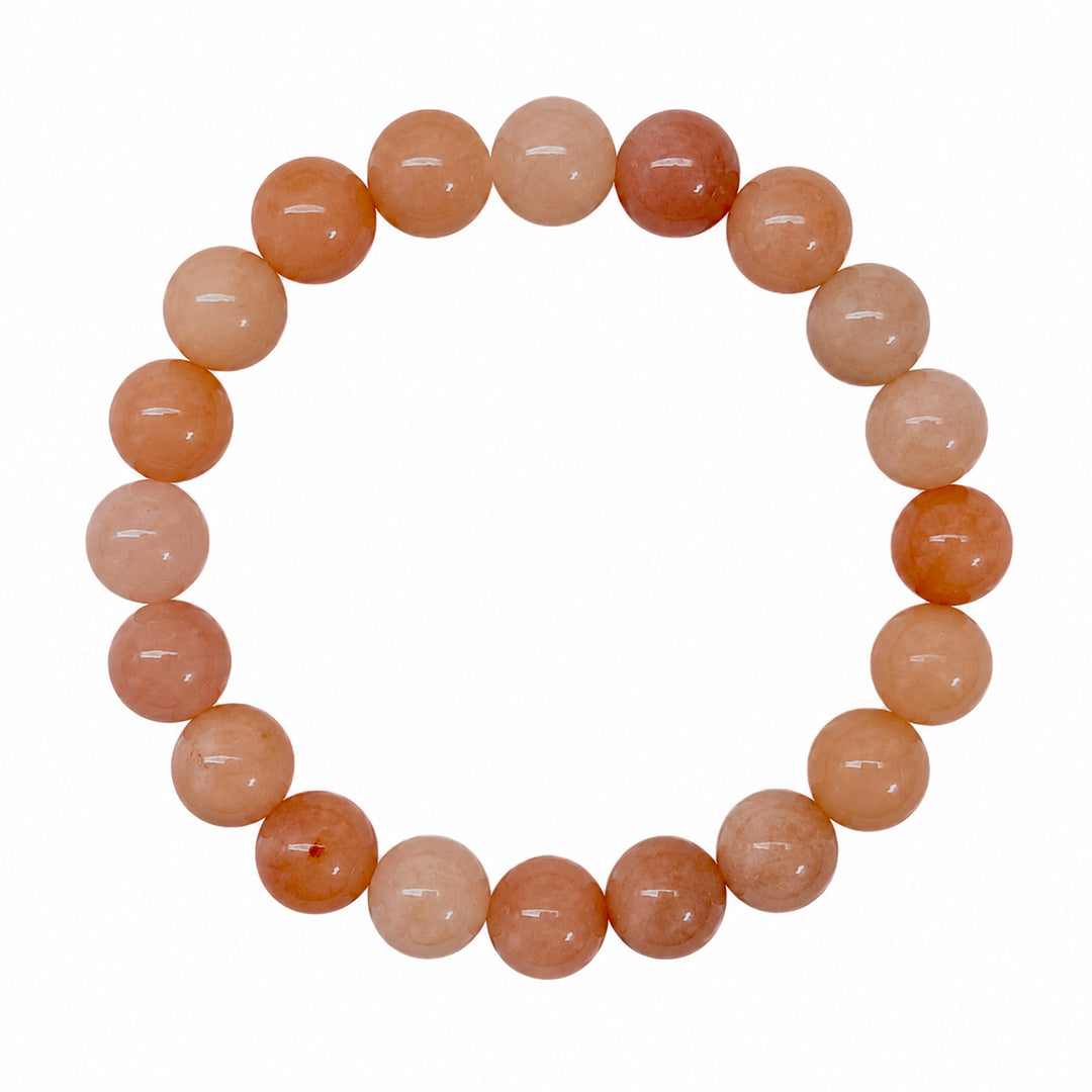Elastiskt armband med stenpärlor, 10 mm