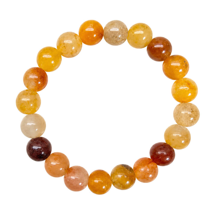 Elastiskt armband med stenpärlor, 10 mm