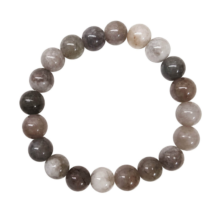 Elastiskt armband med stenpärlor, 10 mm