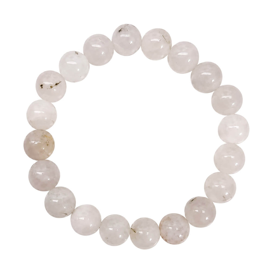 Elastiskt armband med stenpärlor, 10 mm