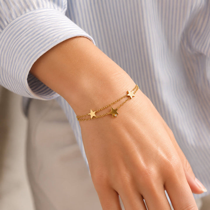 Armband med två kedjor (316L-stål)