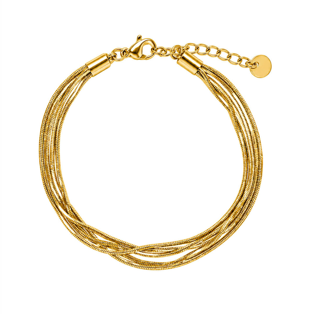 Armband med fem kedjor i stål (316L-stål)