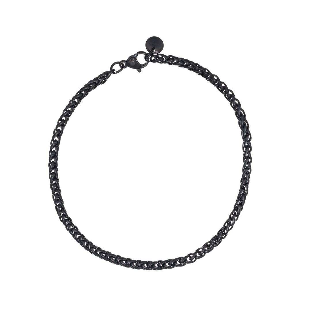 Steel narrow bracelet 3mm 19,5cm (Steel 316L)