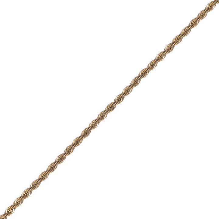 Rope chain bracelet cordell-chain 2mm 16cm +5cm (Steel 316L)