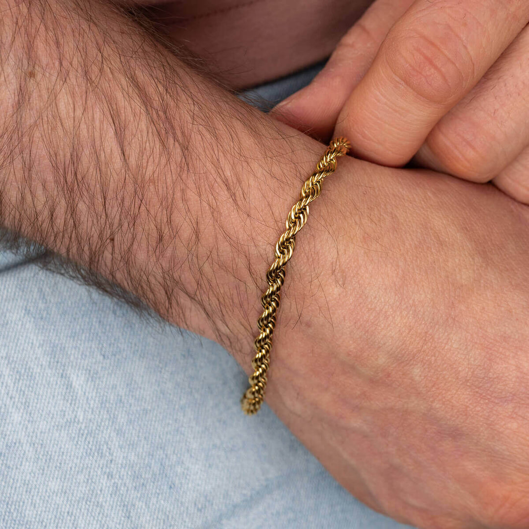 Repkedja armband cordell kedja 6mm 22cm (Stål 316L)