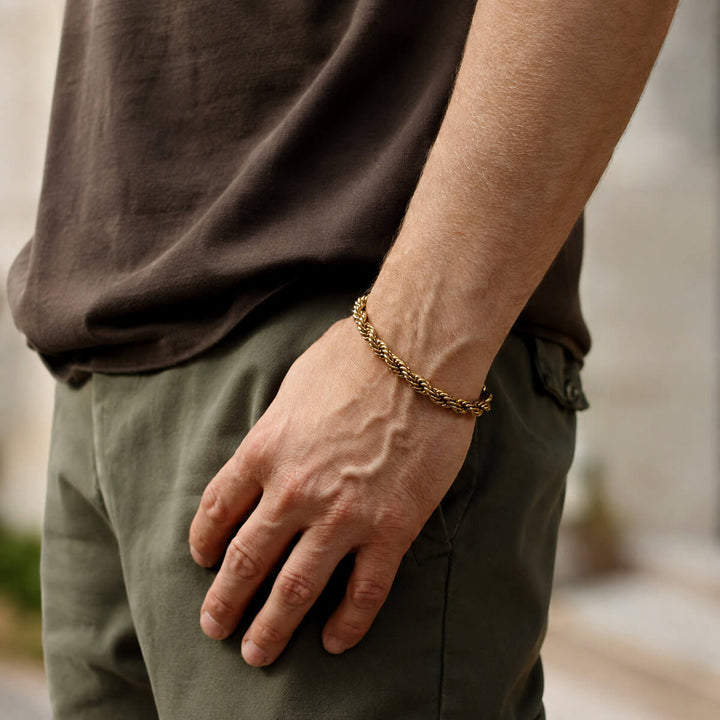Cordell-armband 7 mm 20 cm (stål 316L)