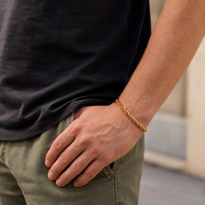 Cordell-armband 6 mm 20 cm (stål 316L)