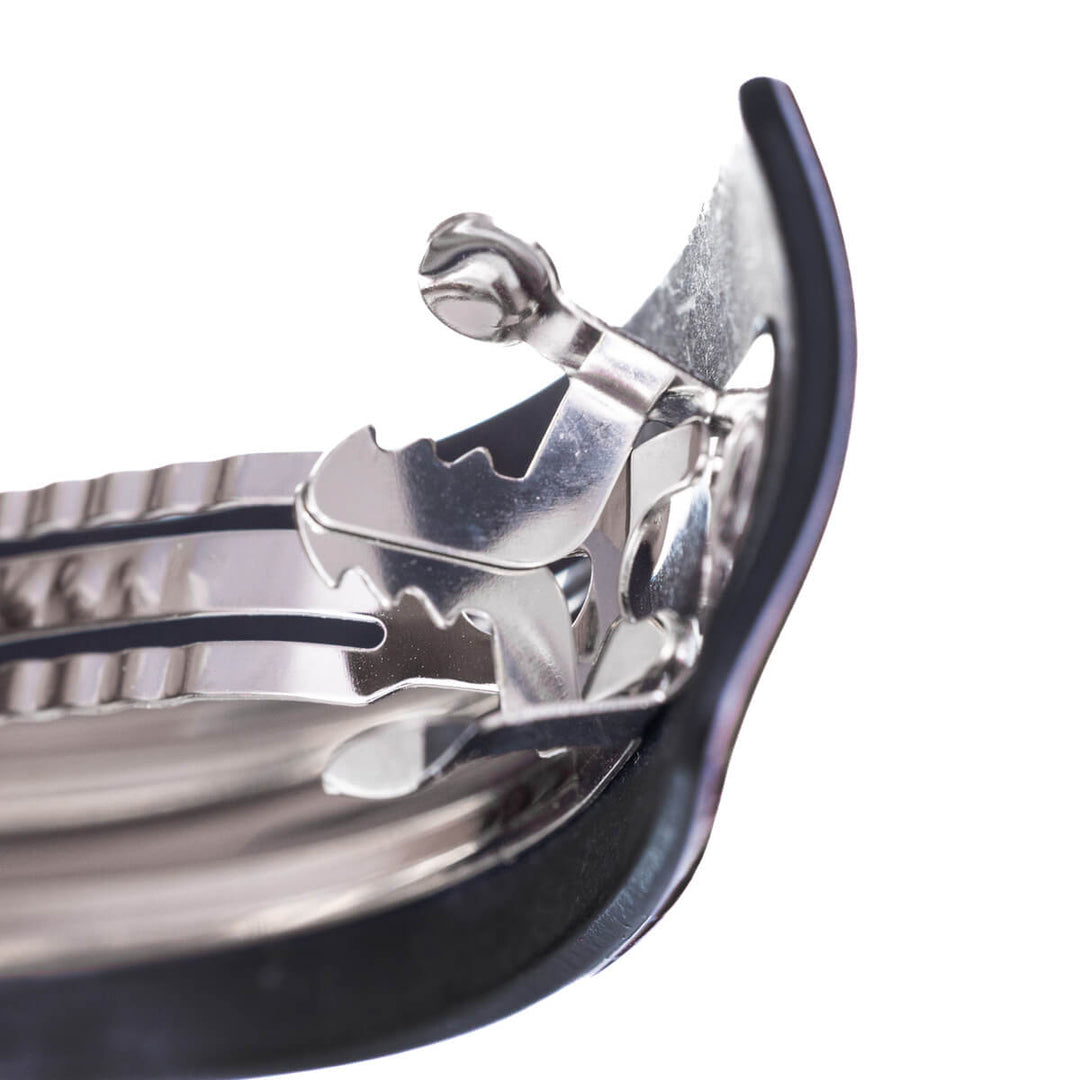 Patterned curved rectangular hair clip 9 cm