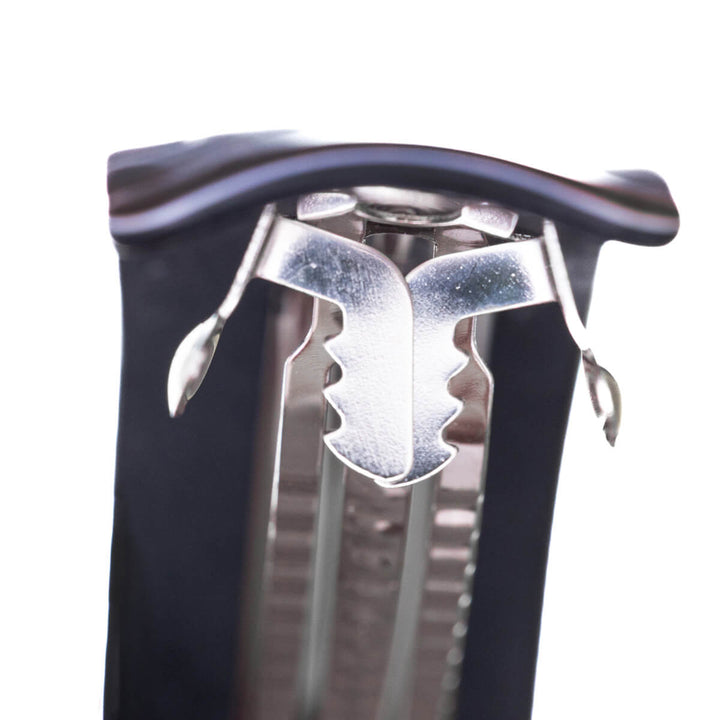 Patterned curved rectangular hair clip 9 cm