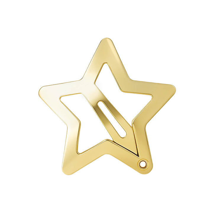 Star clik clak snäppklämma för hår, 4 st