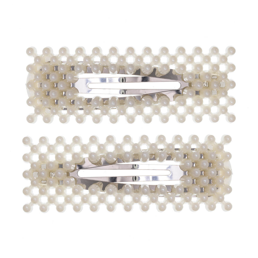 Rectangular bead clik clak 2pcs