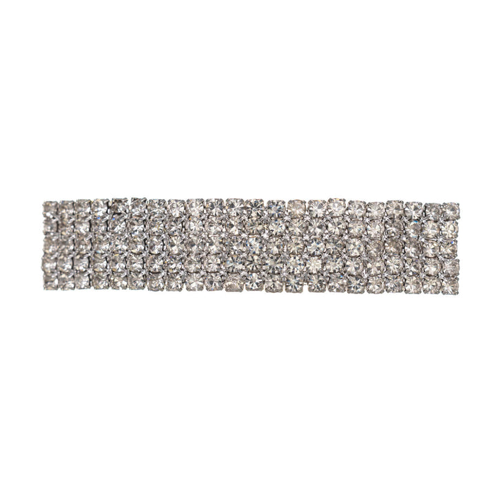 Wide rhinestone hair clip