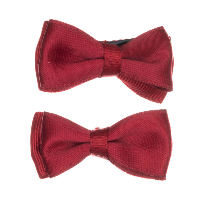 Satin bow hair clip 2pcs