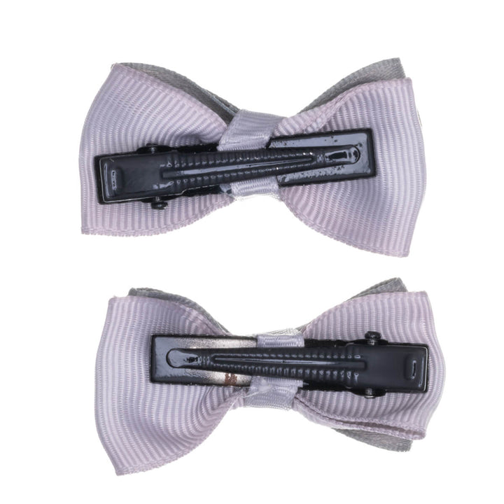 Satin bow hair clip 2pcs