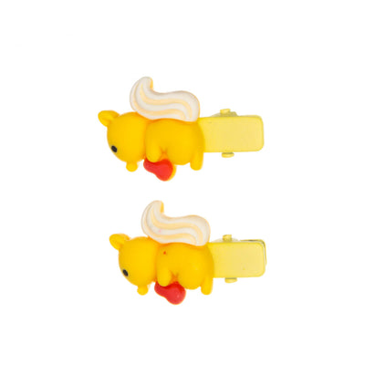 Children's hair clip small figurines 2pcs
