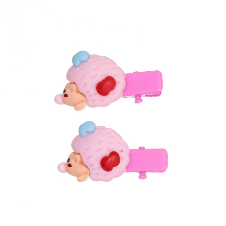 Children's hair clip small figurines 2pcs