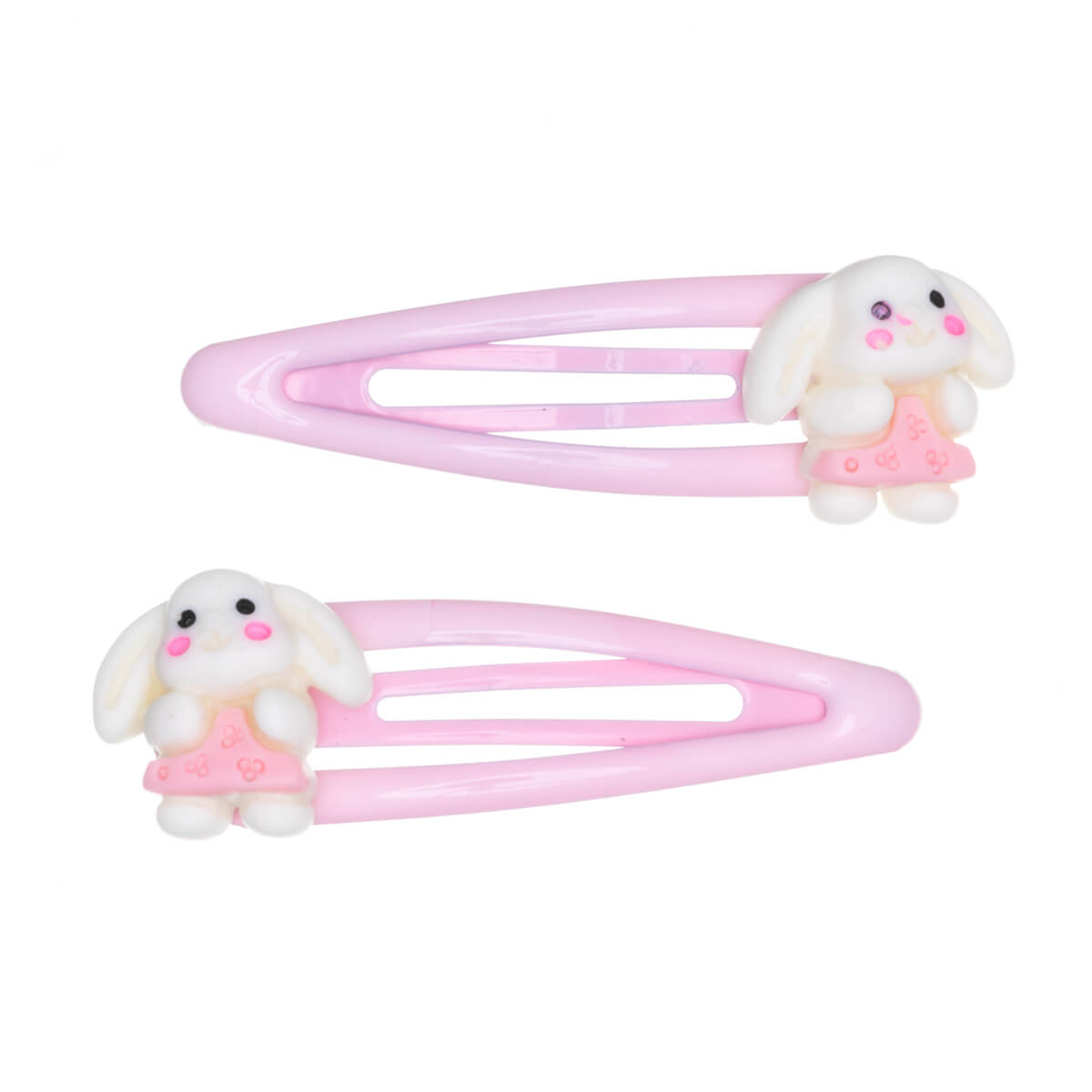 Children's hair clip snap clips small figurines 2pcs