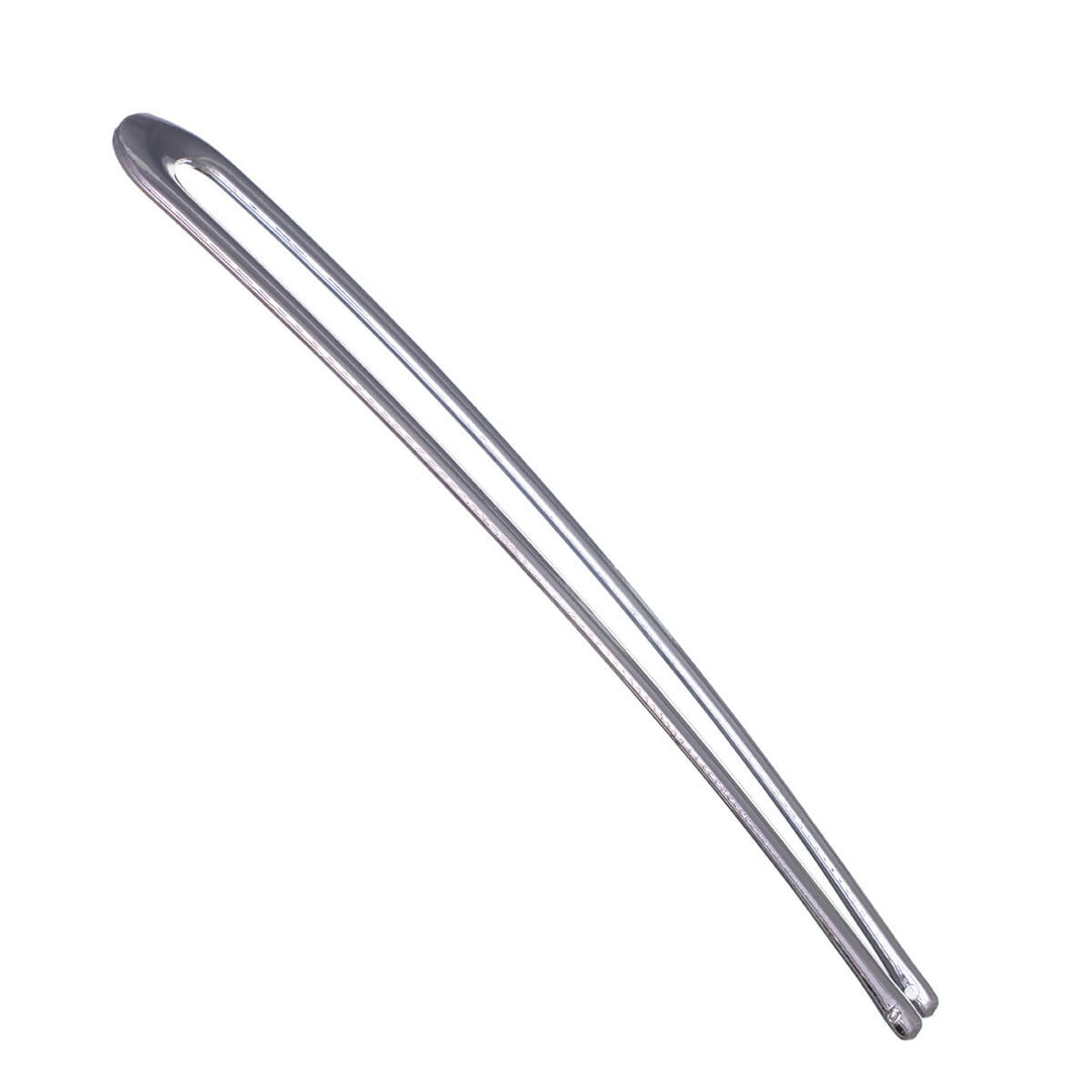 Lång metallisk French hair pin andefattig hårnål 14,5cm