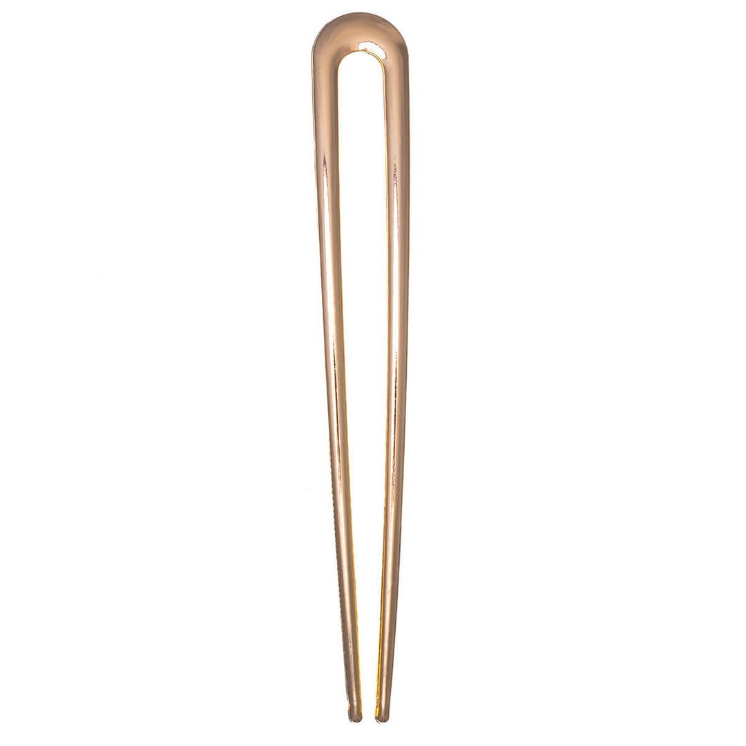 Lång metallisk French hair pin andefattig hårnål 14,5cm
