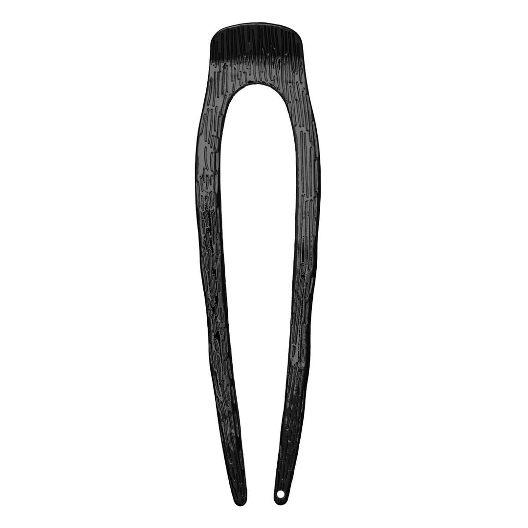 Mönstrad metallic French hair pin Fransk hårnål 13cm