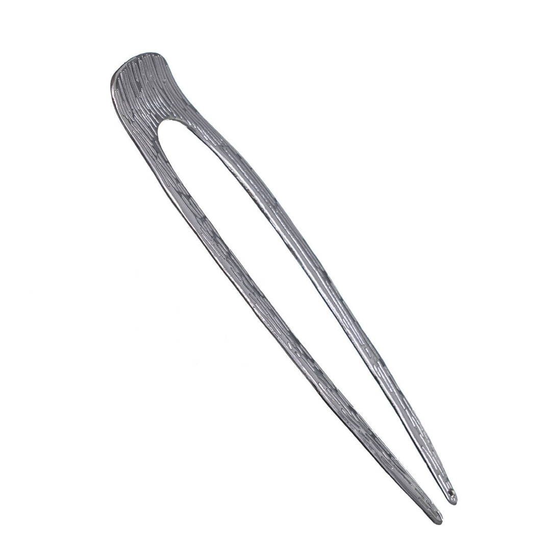 Mönstrad metallic French hair pin Fransk hårnål 13cm