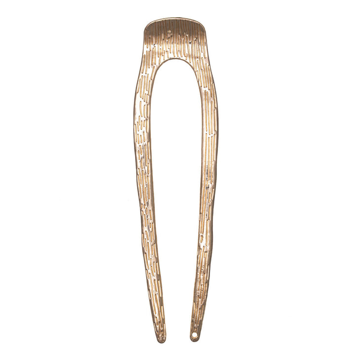 Mönstrad metallic French hair pin Fransk hårnål 13cm