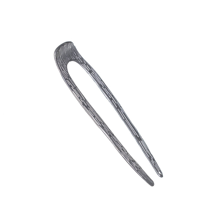 Patterned metallic French hair pin French hairpin 9.5cm