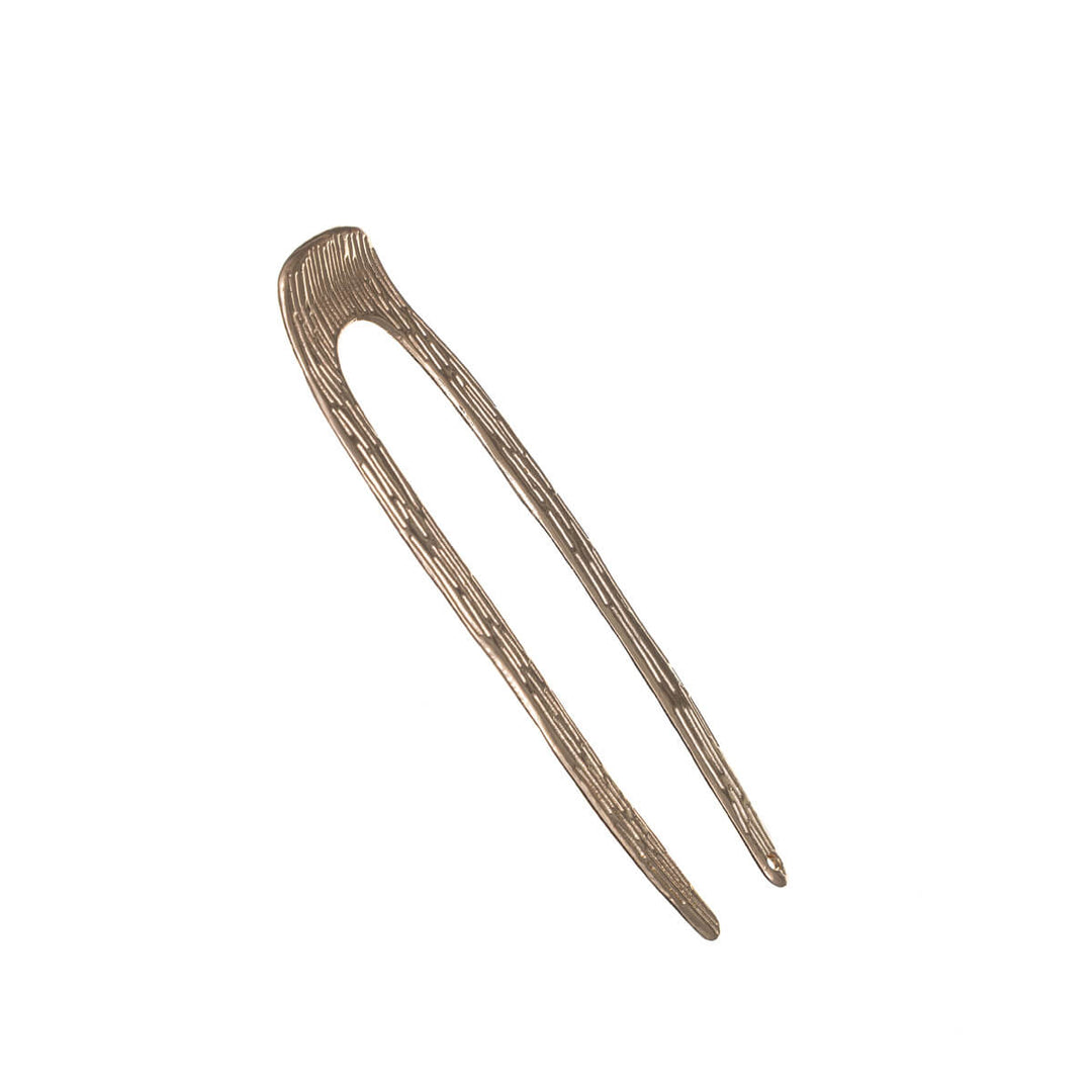 Patterned metallic French hair pin French hairpin 9.5cm