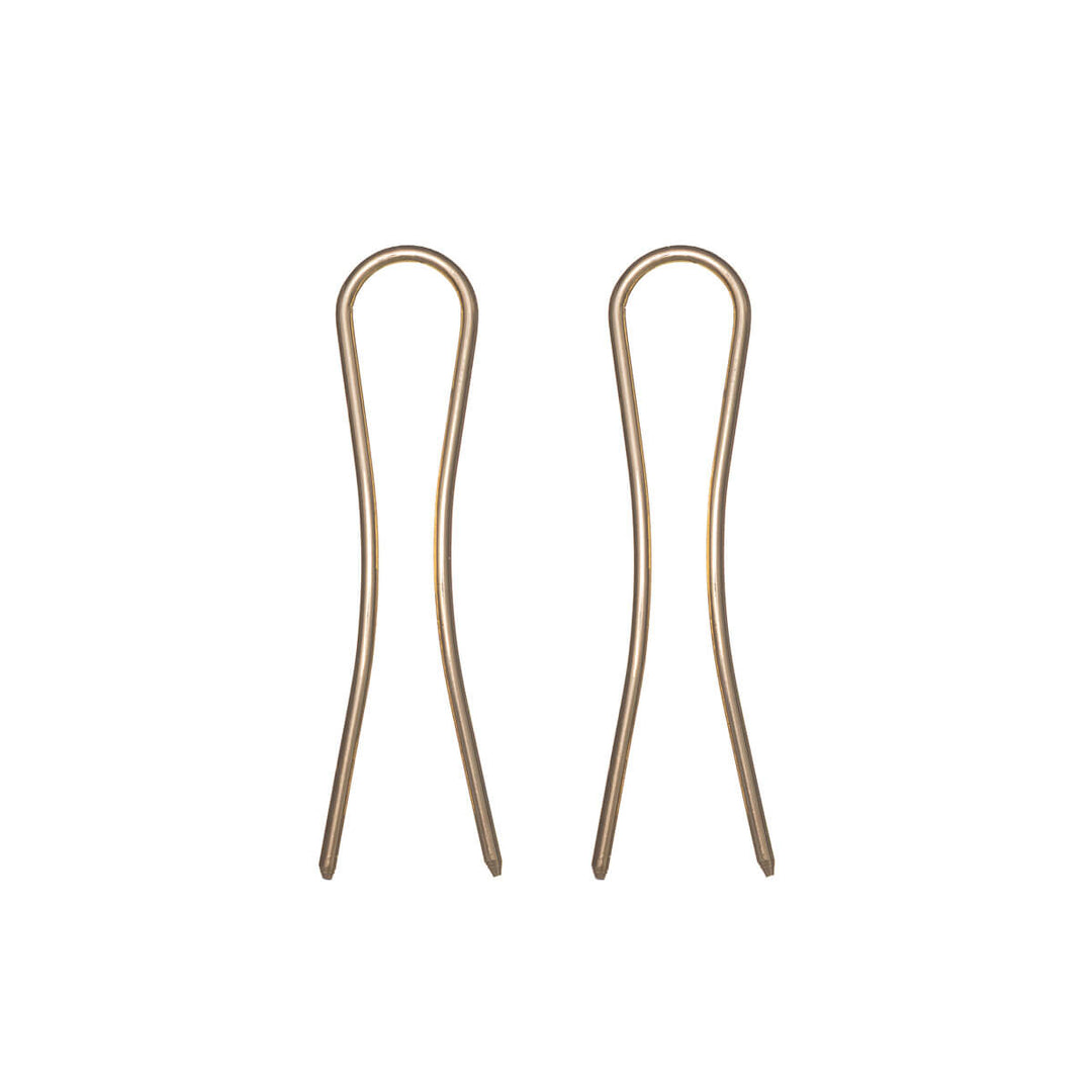 Liten metallisk French hair pin Fransk hårnål 6,3cm 2st