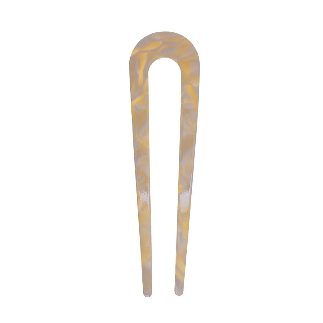 Flexibel plast French hair pin andefattig hårnål 11cm