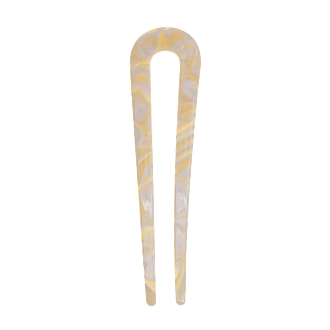 Flexibel plast French hair pin andefri hårnål 11,6cm