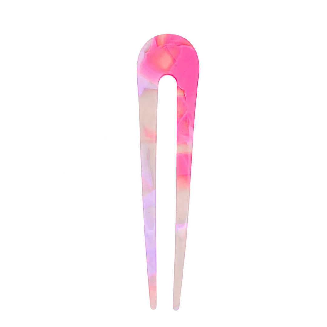 Flexibel plast French hair pin andefri hårnål 11,9cm
