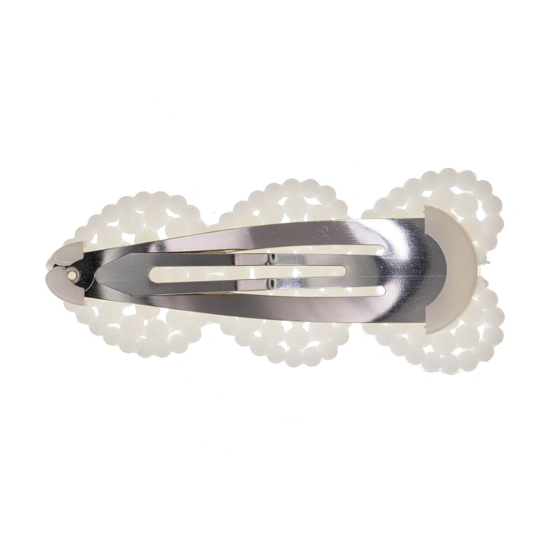 Tre hjärtan pärla clik clak 2 st