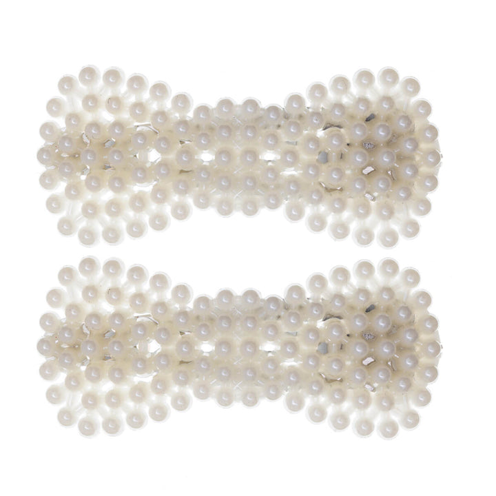Bow tie pearl snap clips 2 pcs