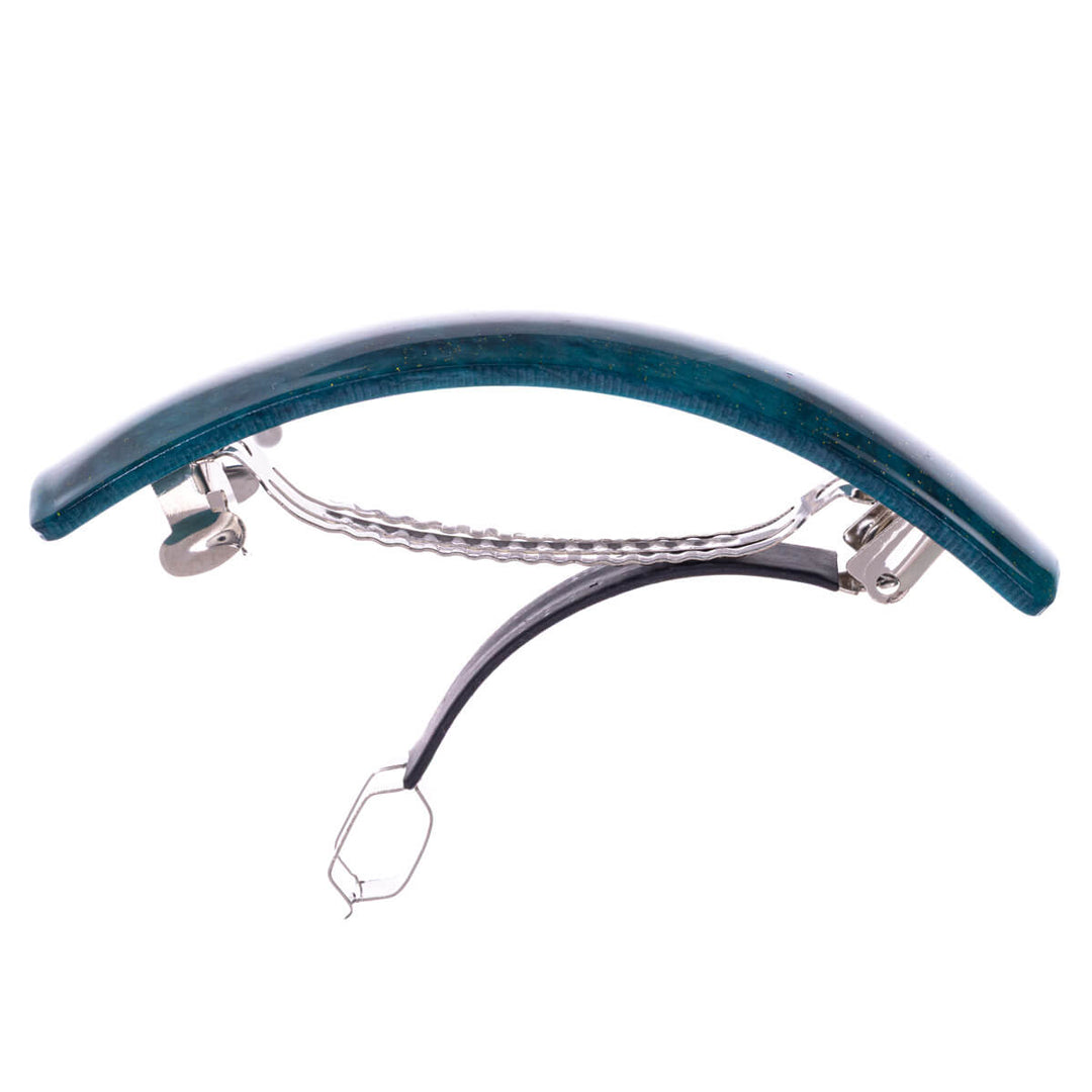 Sparkling curved rectangular hair clip 9cm