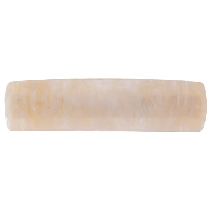 Patterned curved rectangular hair clip 9 cm