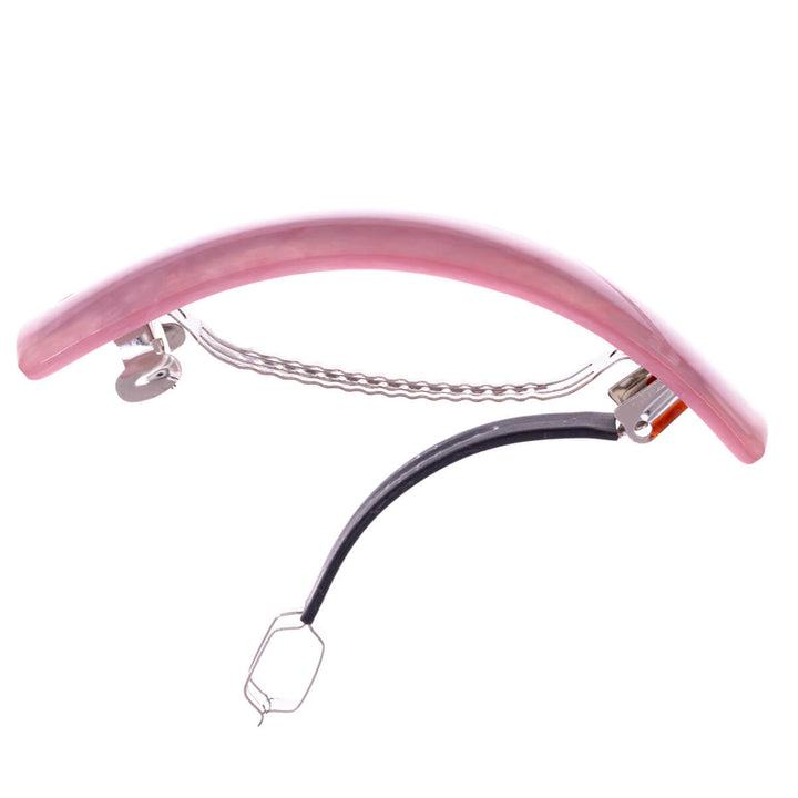 Patterned curved rectangular hair clip 9 cm