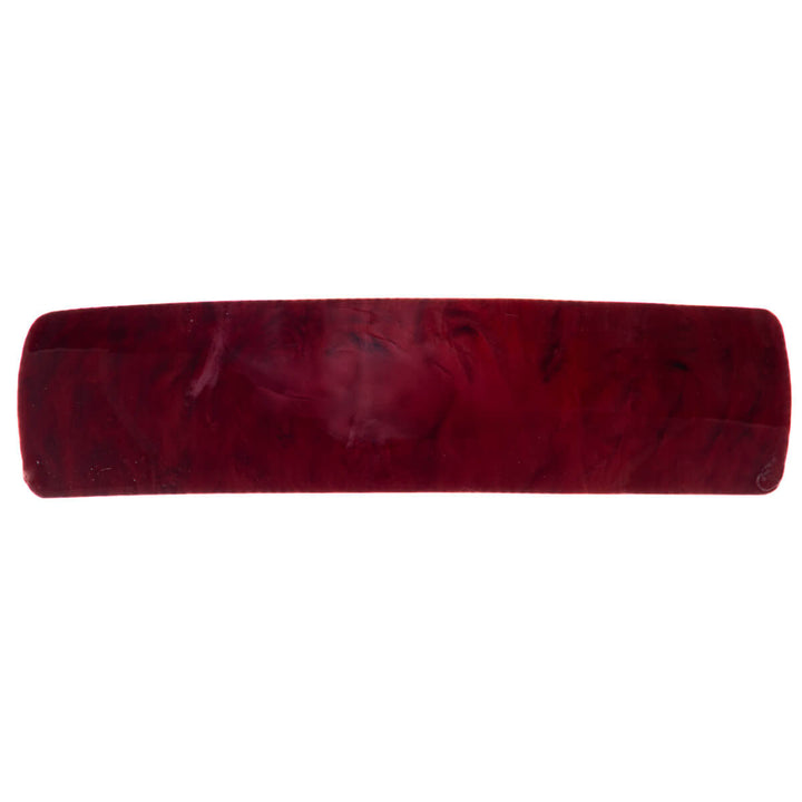 Patterned curved rectangular hair clip 9 cm