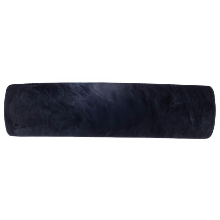 Patterned curved rectangular hair clip 9 cm