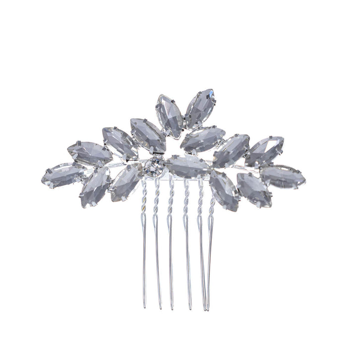 Delicate rhinestone hair accessory with comb