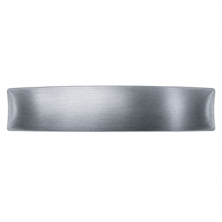 Curved Rectangular Hair Clip - Satin-Finished Surface