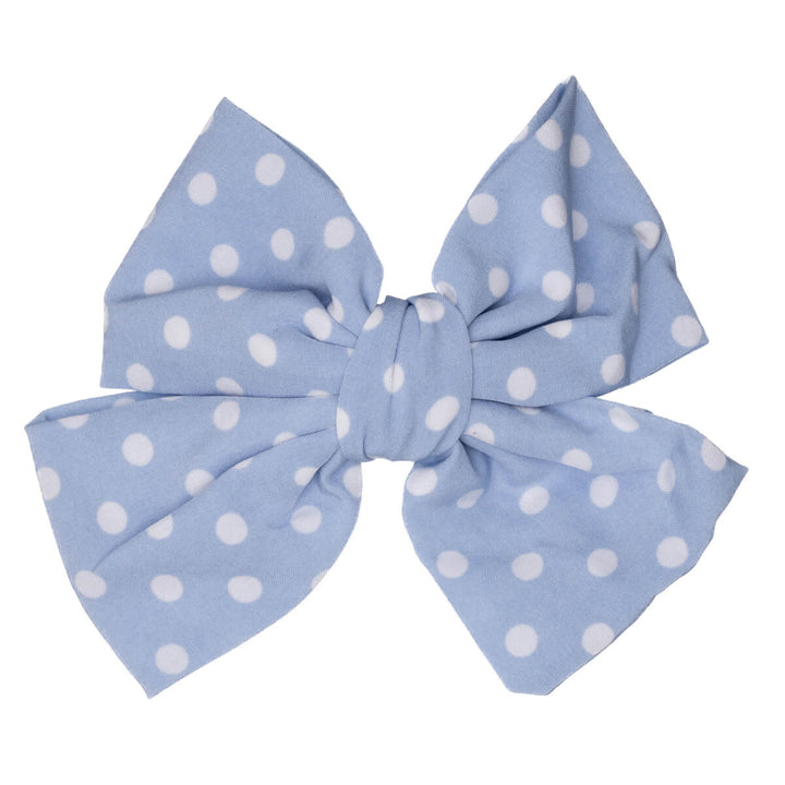 Speckled hair bow tie hair clip 14cm