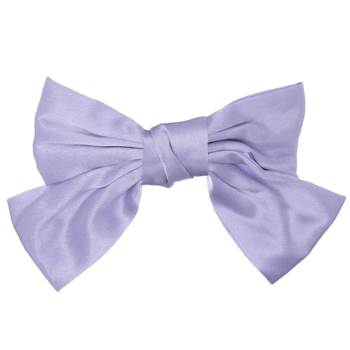 Monochrome satin hair bow tie hair clip 20cm