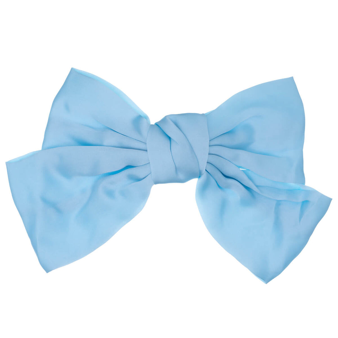 Monochrome satin hair bow tie hair clip 20cm