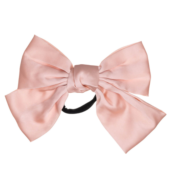 Monochrome satin hair bow tie hair bow 21cm