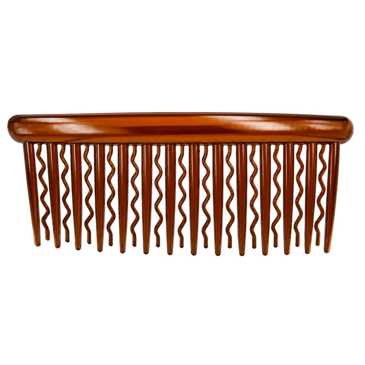 Plastic side comb with wavy and straight teeth (12 cm x 5 cm) - Ninja.fi