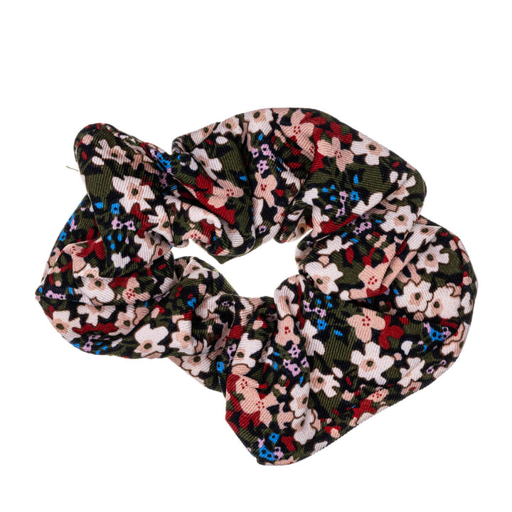 Flower patterned scrunchie hairpin ø 10cm