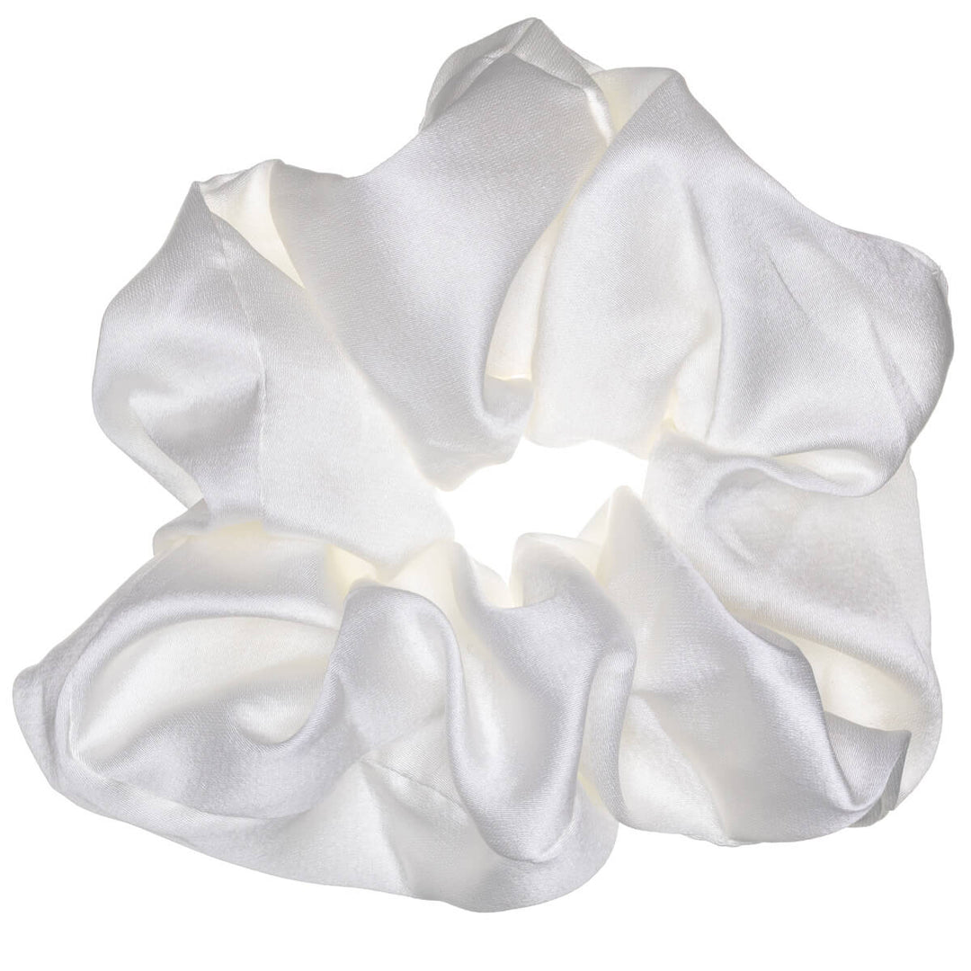 Satin scrunchie hair donut – large & soft, 14 cm